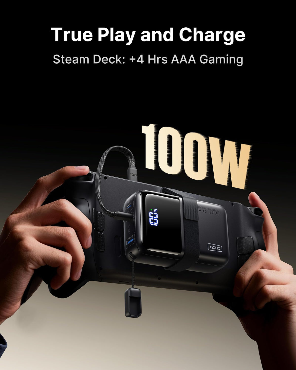 INIU Laptop Power Bank, Smallest 25000mAh 100W Fast Charging Battery Pack