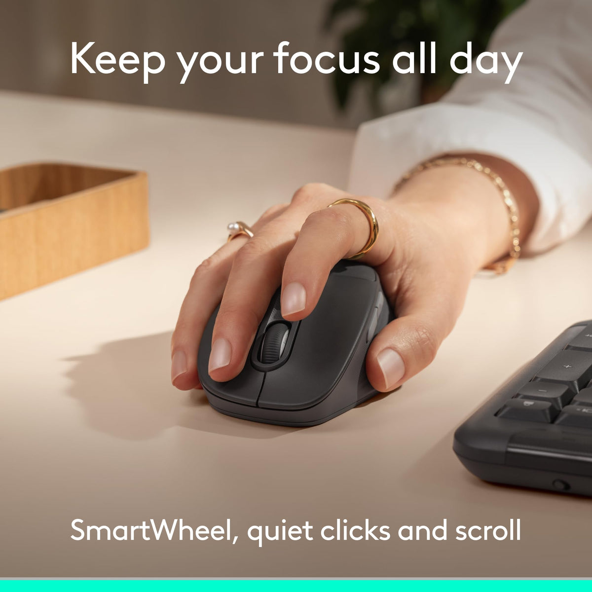 Logitech Signature Comfort Plus M850 L Wireless Mouse Bluetooth - Graphite