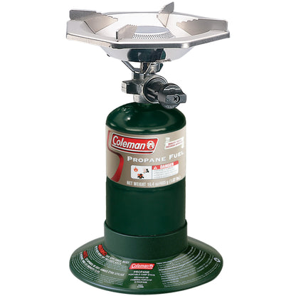 Coleman Bottletop Propane Camping Stove, Portable 1-Burner Adjustable Stove with Wind Baffles, Pressure Regulator, and 10,000 BTUs of Power; Ideal for Camping, Hiking, Backpacking, & More Coleman