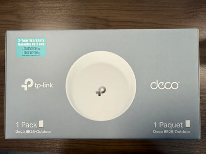 Deco BE25-Outdoor BE5000 WiFi 7 Mesh Extender, IP65, 1-Pack