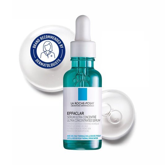 La Roche Posay Glycolic Acid Face Serum with Niacinamide & Salicylic Acid. Effaclar Ultra Concentrated Exfoliating Serum, Acne-Prone & Mature Skin, Recommended by Dermatologists, 30mL - Available at All In One Marketplace Canada