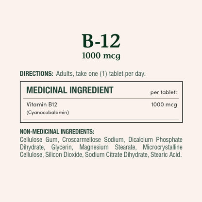 NATURE'S BOUNTY Vitamin B-12, 1000 mcg, 150 Tablets