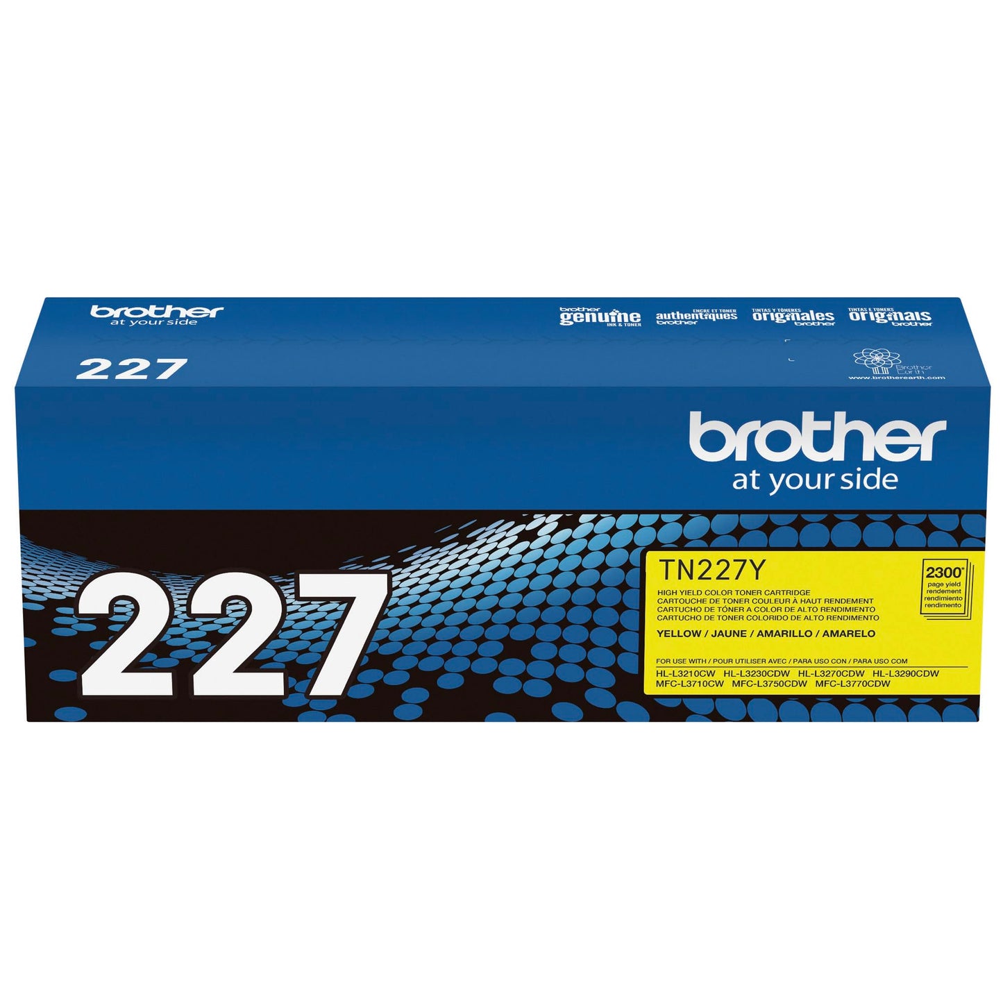 Brother Original TN227Y High-Yield Yellow Toner Cartridge, Higher Yield for Value, Toner Replacement cartridges, Toner for Brother Laser Printers HL-L3210CW, MFC-L3710CW, MFC-L3750CDW, and More 🍁 All In One Marketplace Canada