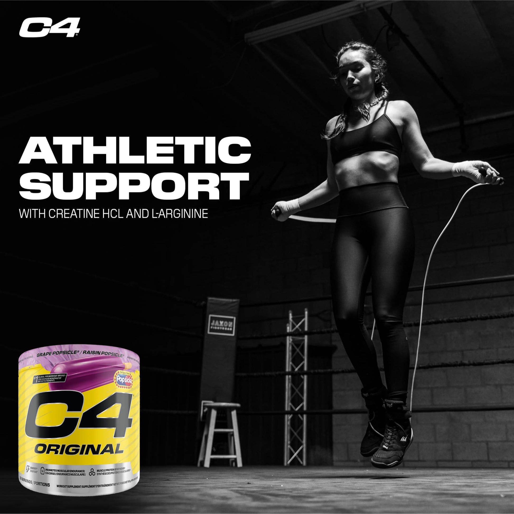Cellucor C4 Original Pre Workout Powder - Sugar Free Preworkout Energy for Men & Women - 150mg Caffeine, Beta Alanine, Creatine - Grape Popsicle, 30 Servings Cellucor