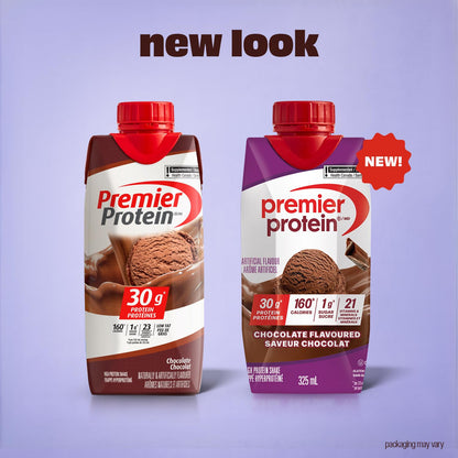 Premier Protein Chocolate Shake - 30g Protein, 1g Sugar, 11 fl oz (Pack of 10)