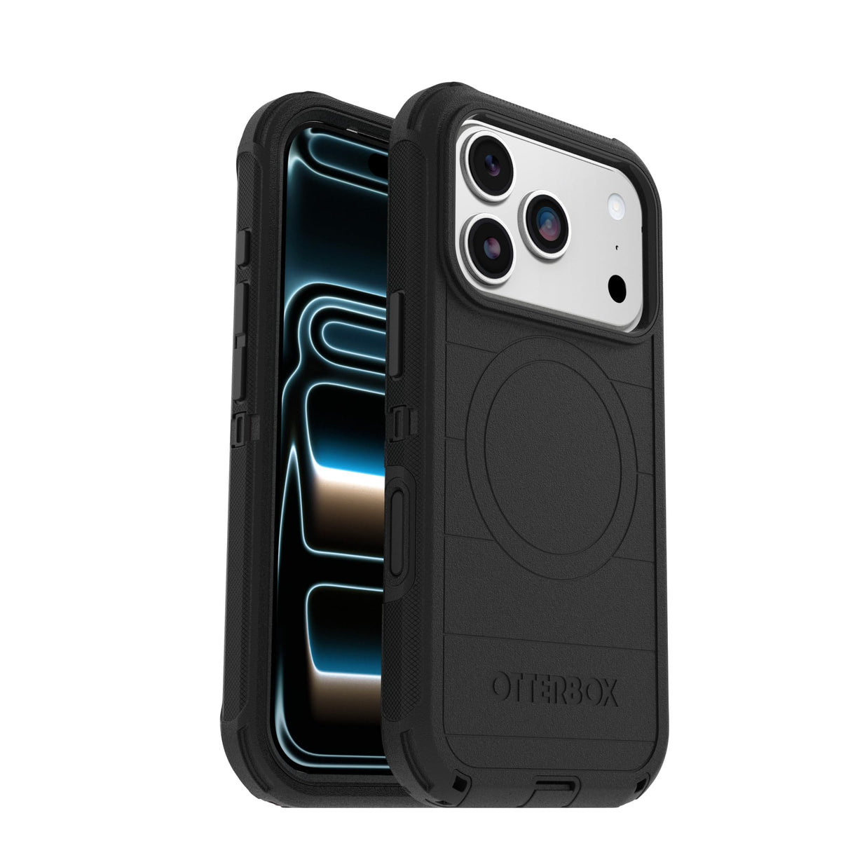 OtterBox iPhone 18/17 Pro Defender Pro Series Case - Black - Tough, Rugged & Durable iPhone Case, Snaps on MagSafe
