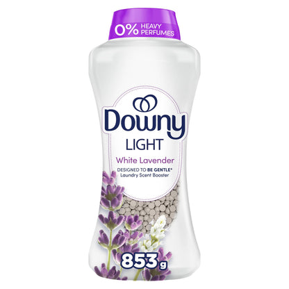 Downy Light Laundry Scent Booster Beads, White Lavender Scent, 853g, In-wash fabric beads designed to be gentle with a light boost of scent, No Heavy Perfumes Downy