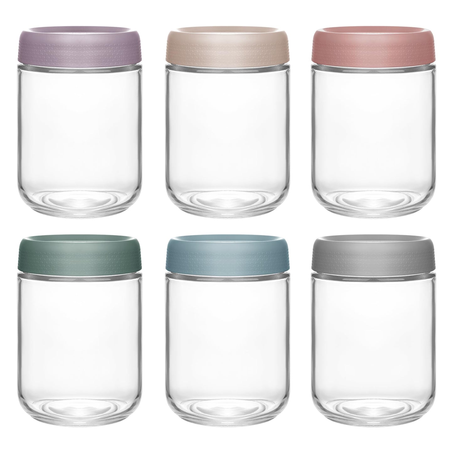 Xileanalee Overnight Oats Containers with Lids 6 Pack-16 Oz Mason Jar with Lids-Overnight Oats Jars Glass Food Storage Containers for Chia Seed Pudding Salad Cereal Coffee Spices - Available at All In One Marketplace Canada