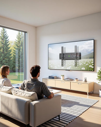 USX MOUNT Full Motion TV Wall Mount for Most 32-70 inch TVs up to 99 Lbs, Wall Mount TV Bracket with Articulating Swivel Tilting, TV Mount Fit 12" 16" Wood Studs, Max VESA 400x400mm, XMM903