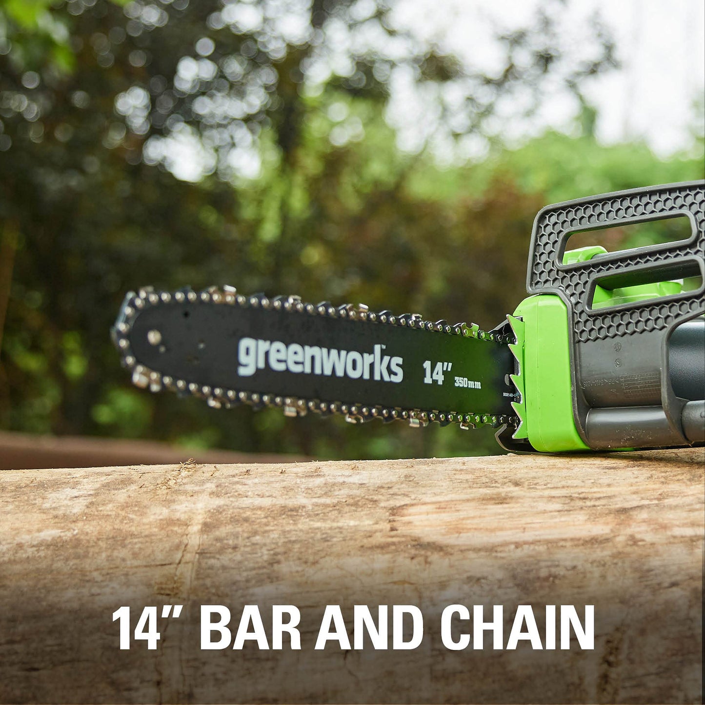 Greenworks 9 Amp 14-Inch Corded Chainsaw with Tool-less Chain Tensioning & Auto Oiling, Electric Handheld Chainsaw for Garden Yard Maintenance Tree Felling Triming, Firewood Cutting Logging Pruning Greenworks