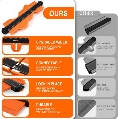 Lenski Stocking Stuffers Gifts for Men, Connectable Contour Gauge Tool 🍁 All In One Marketplace Canada