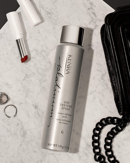 Kenra Platinum Dry Texture Spray 6 | Lightweight Texture Spray for Grit, Grip & Style Definition | 147 mL