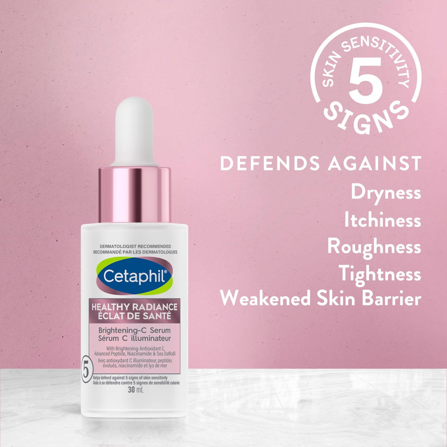 Cetaphil Healthy Radiance Brightening Serum for Face, Niacinamide Peptide Serum with Antioxidant C, Pore Minimizer for Dull Skin, Dermatologist Recommended, 30ml - Available at All In One Marketplace Canada