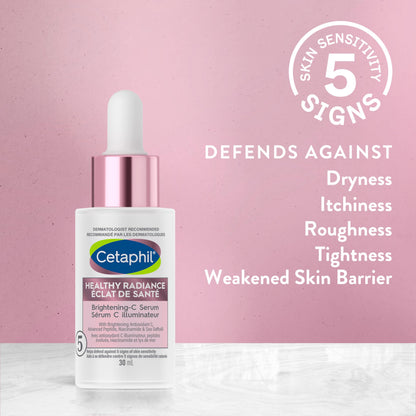 Cetaphil Healthy Radiance Brightening Serum for Face, Niacinamide Peptide Serum with Antioxidant C, Pore Minimizer for Dull Skin, Dermatologist Recommended, 30ml - Available at All In One Marketplace Canada