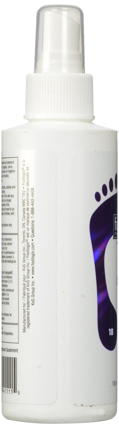Footlogix Professional Callus Softener Spray – Pre-Pedicure Prep for Thick, Hard Skin – No Rinse Required, Non-Acidic Formula – 6.09 oz / 180 ml