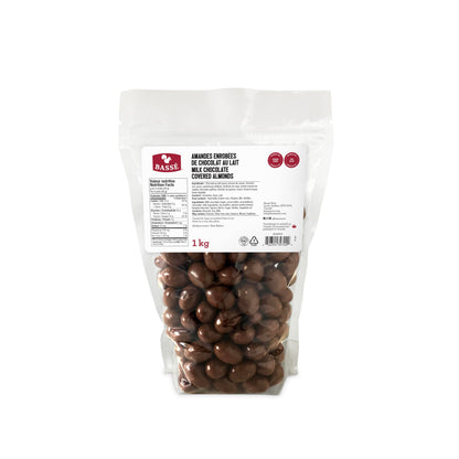 Bassé Milk Chocolate Covered Almonds, 1kg