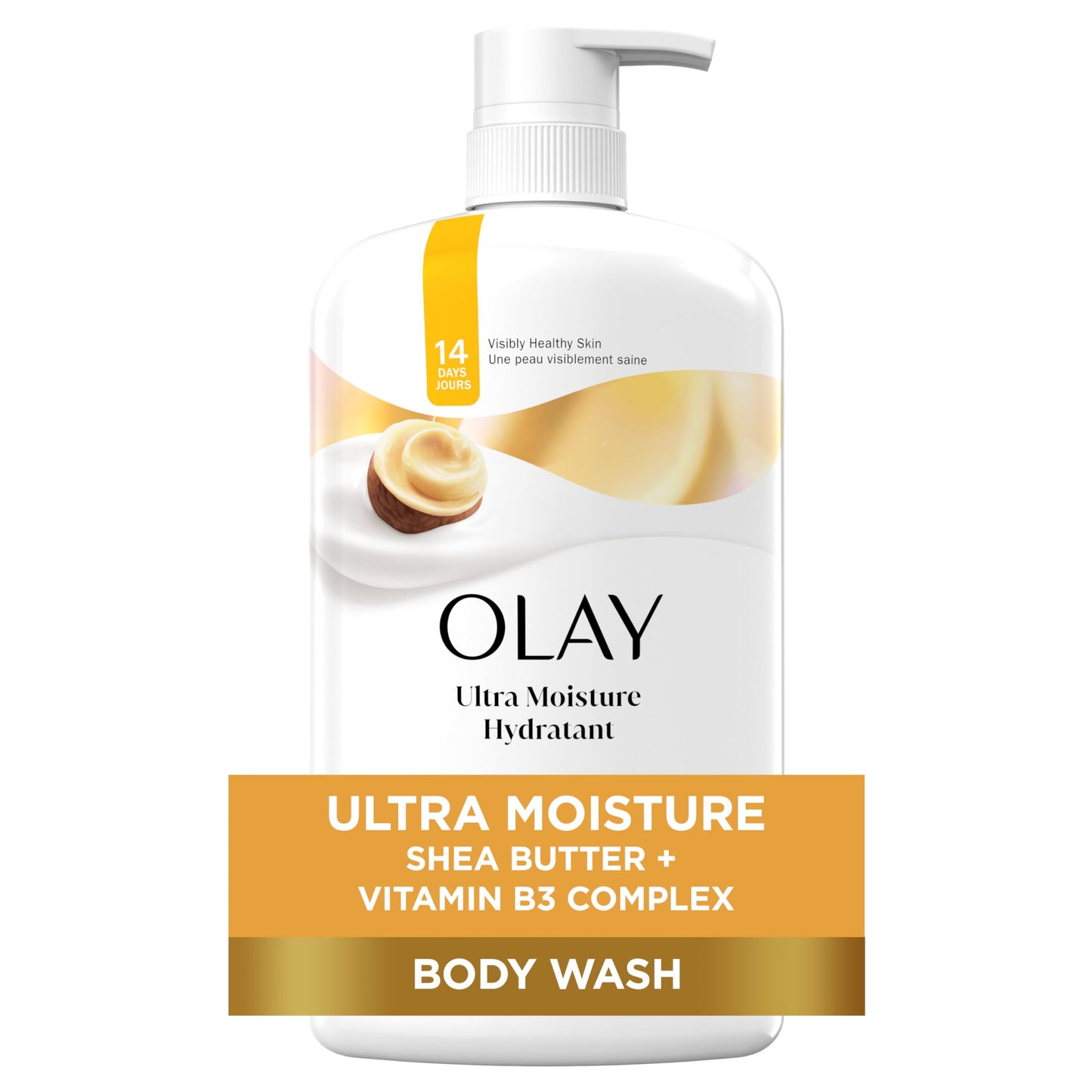 Olay Ultra Moisture Body Wash with Shea Butter, Free from Parabens, 975 ml Olay