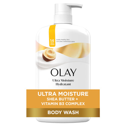 Olay Ultra Moisture Body Wash with Shea Butter, Free from Parabens, 975 ml Olay