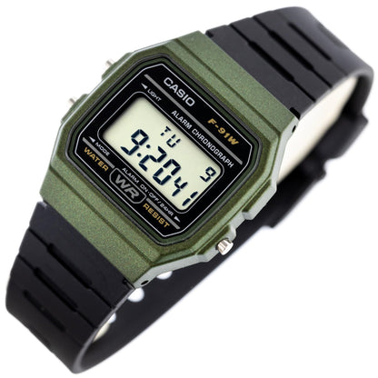 Casio Men's F-91WM-3ACF Classic Digital Display Quartz Black Watch