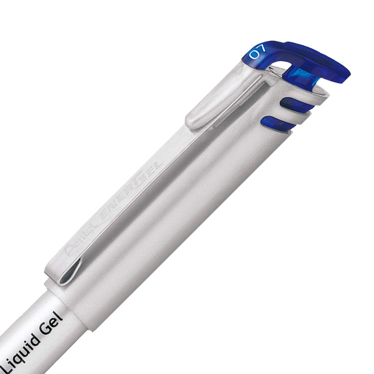 Pentel EnerGel Gel Pen with Cap 0.7mm, Blue Ink, 12PK