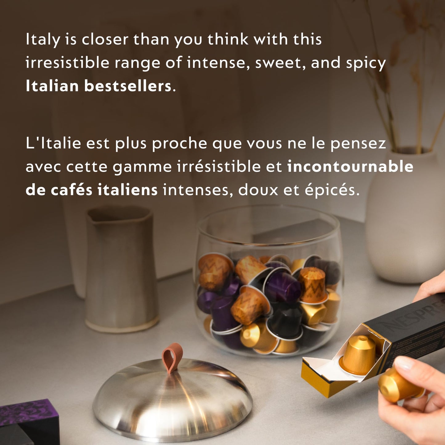 Nespresso Original Italian Bestsellers Variety Pack Coffee Pods, 50 Pods