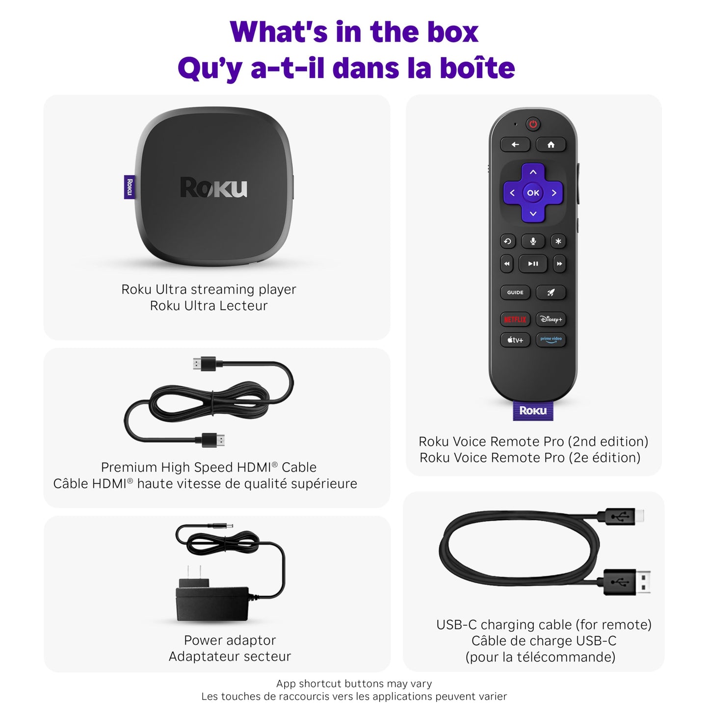 Roku Ultra 2024 | The Ultimate Streaming Player - 4K Streaming Device with HDR10+, Dolby Vision & Atmos - Bluetooth & Wi-Fi 6 - Rechargeable Voice Remote Pro with Backlit Buttons - Free & Live TV 🍁 All In One Marketplace Canada