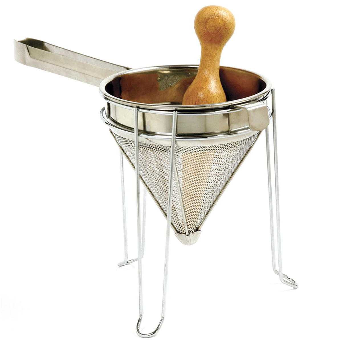 Norpro Stainless Steel Chinois with Stand and Pestle Set 9" x 7" x 7"
