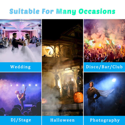 Telbum Fog Machine 1500 Watt and 16,000 CFM Fog with with 2 Sets of Controllers, Professional Smoke Machine for DJ Stage Halloween Party Wedding Christmas 🍁 All In One Marketplace Canada