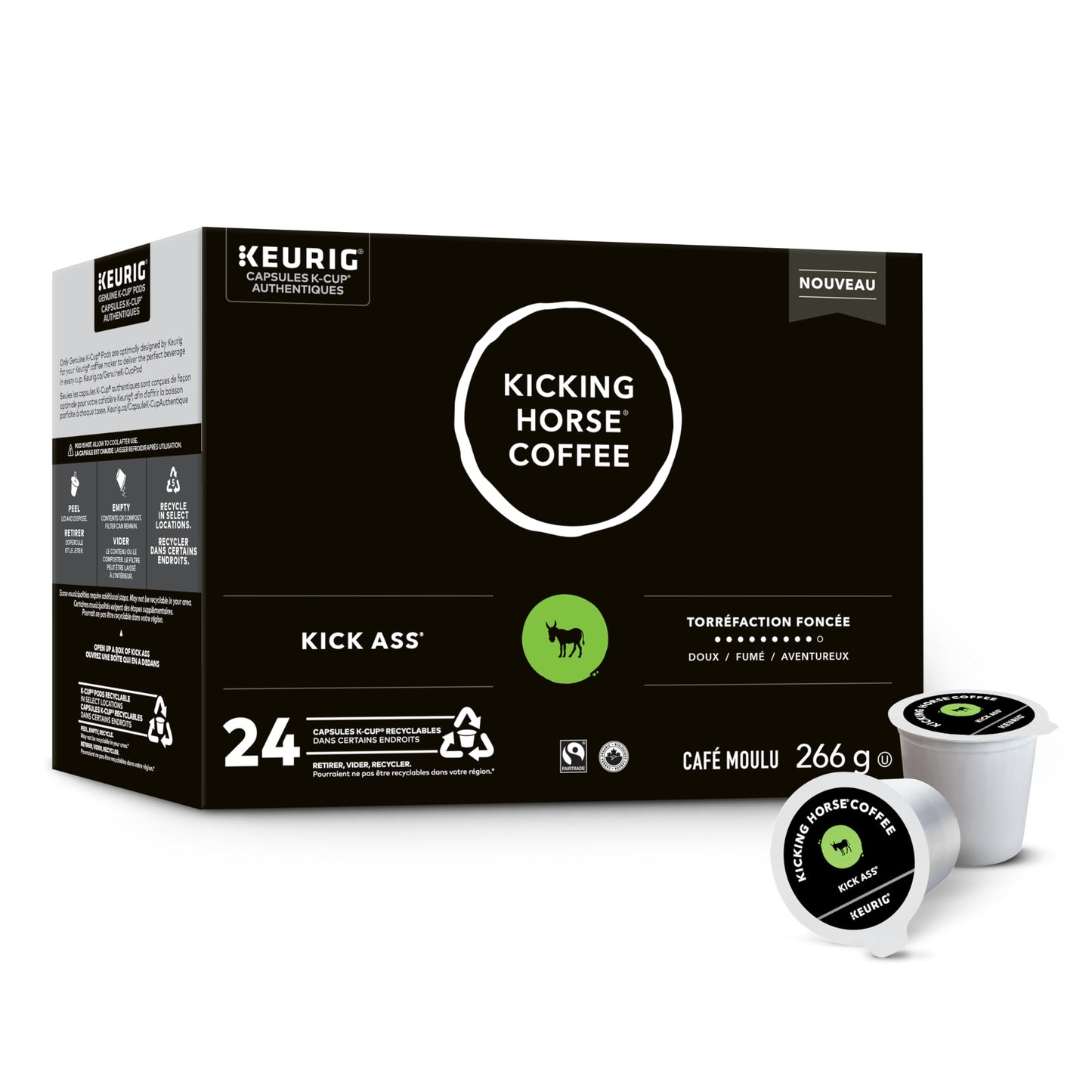 Kicking Horse Dark Roast K-Cup Coffee Pods, 24 Count
