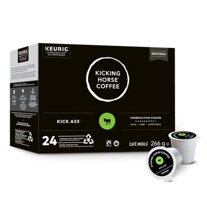 Kicking Horse Dark Roast K-Cup Coffee Pods, 24 Count