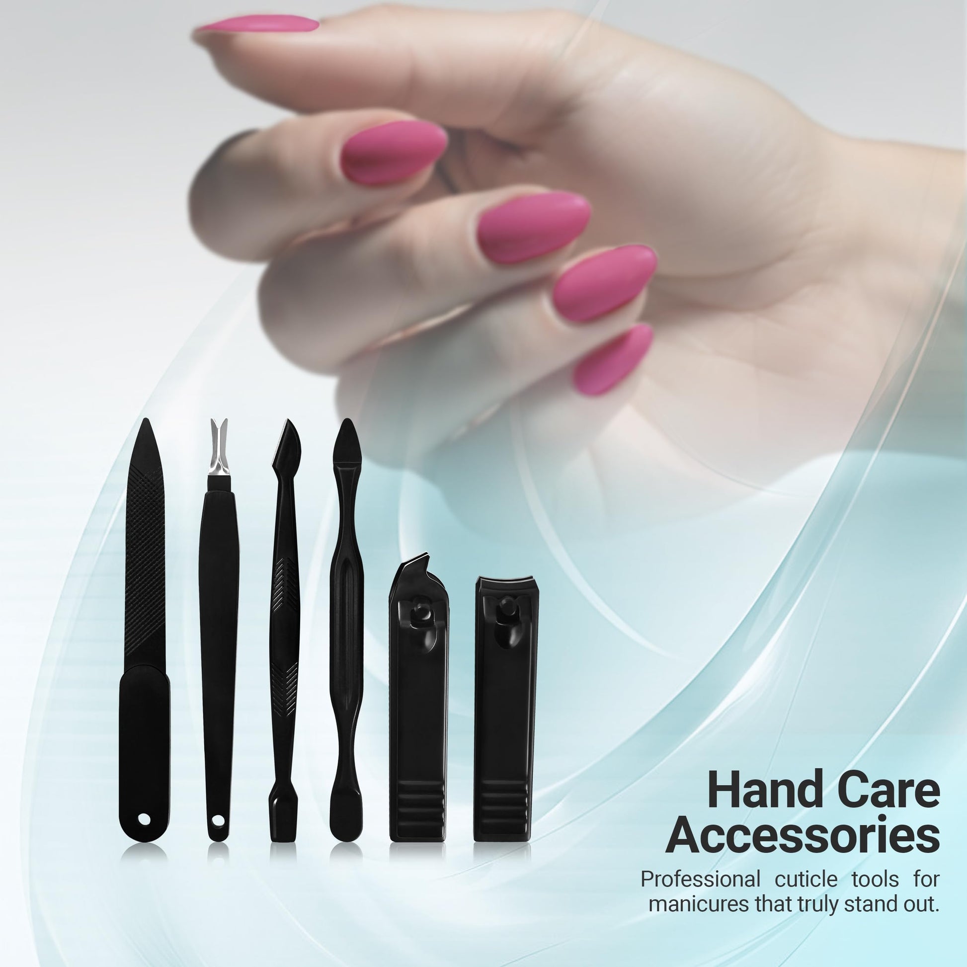 Utopia Care - 15 in 1 Stainless Steel Professional Manicure Pedicure Set Nail Clippers Kit – Portable Travel Grooming Kit - Facial, Cuticle and Nail Care for Men and Women (Black) - Available at All In One Marketplace Canada