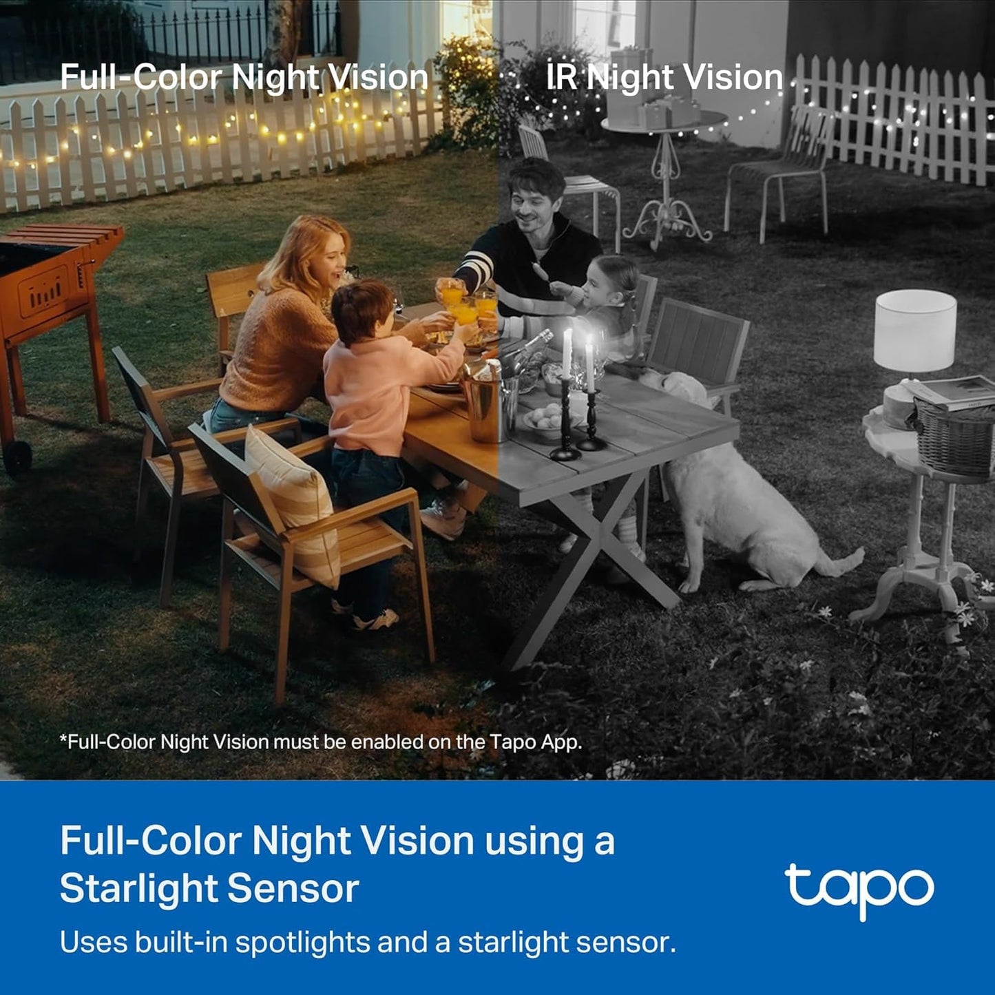 Tapo 4K Solar-Powered Outdoor Camera Wireless, 360° View, No Monthly Fee, Person/Vehicle Detection, 24/7 Time-Lapse Capture, Starlight Color Night Vision, SD/Cloud Storage, Works w/Alexa & Google Home