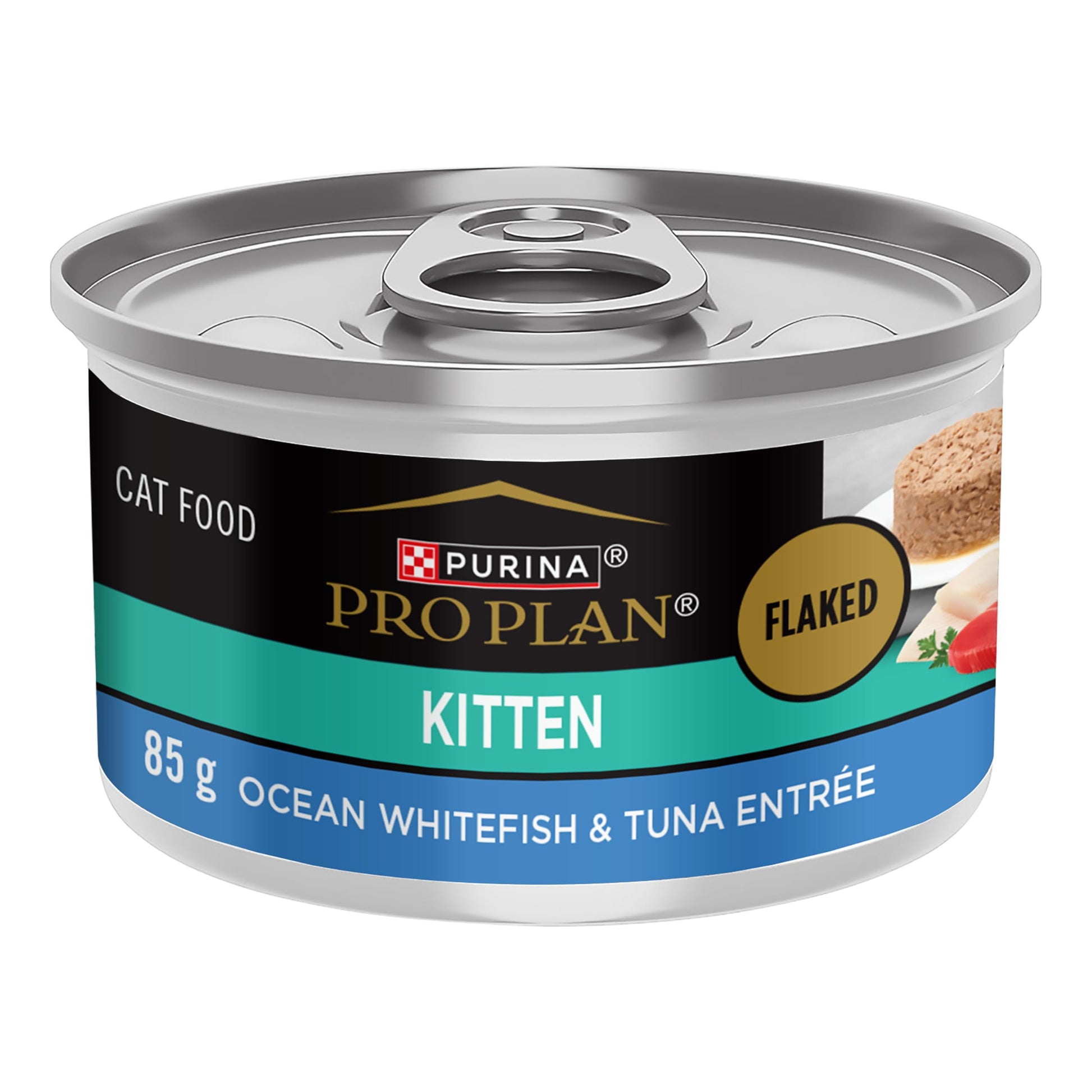 Purina Pro Plan Wet Cat Food, Focus, Kitten Ocean Whitefish and Tuna Entrée, 3-Ounce Can, Pack of 24 Pro Plan
