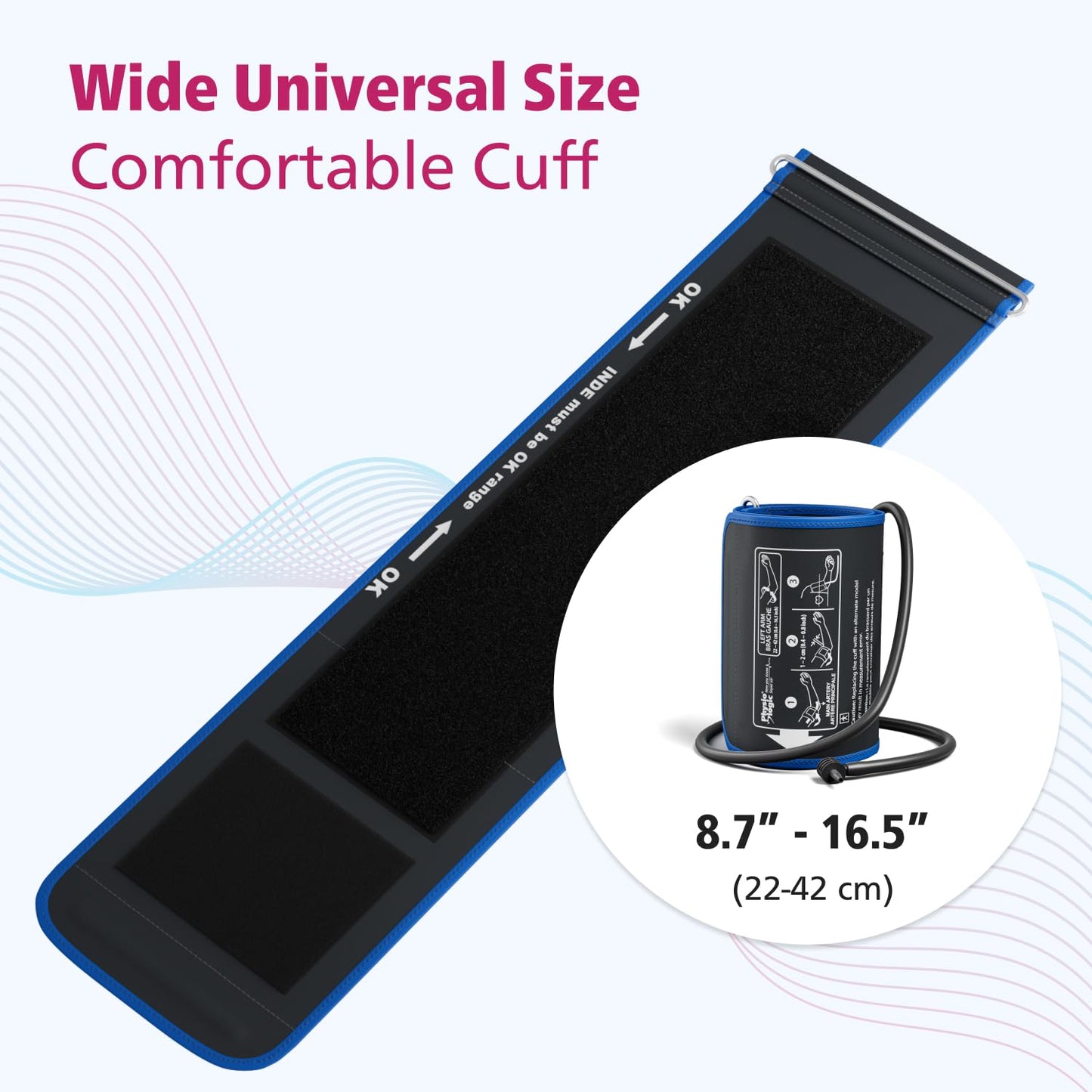 Physio Logic Essentia+ Clinically Accurate, Affordable Blood Pressure Monitor for Home Use, Easy 1-Touch Operation, Premium XL Display, 2-User, 120 Readings, Wide Cuff (22–42 cm), Compact Carry Case - Available at All In One Marketplace Canada