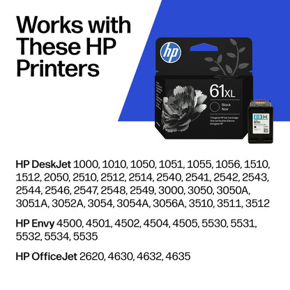 HP 61XL Original Ink Cartridge - Extra/Ultra High Yield - Black