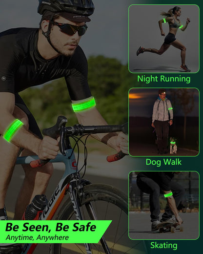 Gelapa 2 Pack Running Lights for Runners, LED Reflective Arm Bands Recharge 🍁 All In One Marketplace Canada