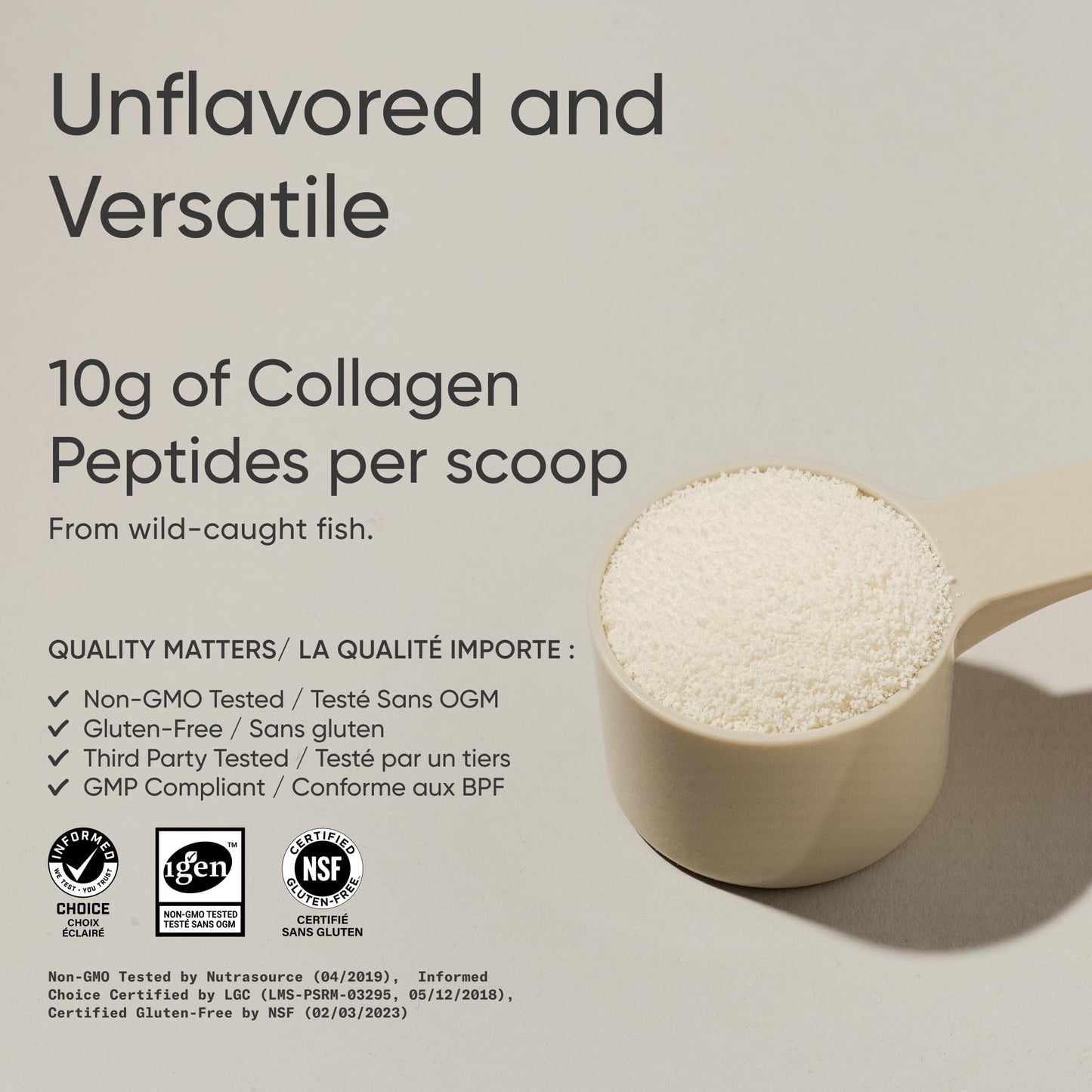 Sports Research® Marine Collagen Peptides Powder - Sourced from Wild-Caught Fish, Pescatarian Friendly, Keto Certified & Non-GMO Verified - Easy to Mix in Water or Juice! (34 Servings) - Available at All In One Marketplace Canada