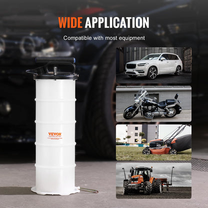 VEVOR Fluid Extractor, 1.74 Gallons (6.5 Liters), Manual Hand-Operated Oil Changer Vacuum Fluid Extractor with Dipstick and Hose, Oil Extractor Change Pump for Automotive Fluids Vacuum Evacuation 🍁 All In One Marketplace Canada
