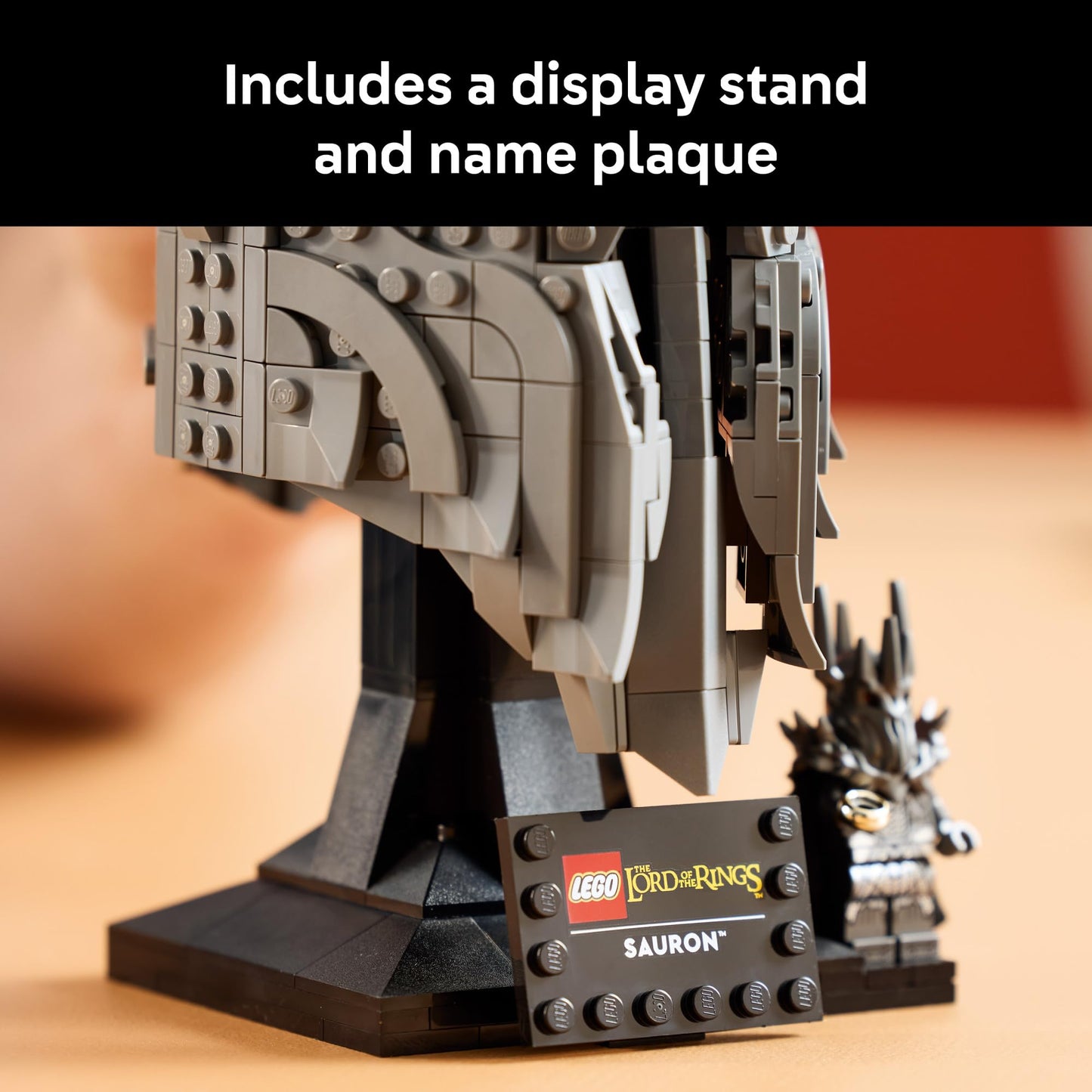 LEGO Icons The Lord of The Rings: Sauron's Helmet - Building Set for Adults, Ages 18+ - Bedroom, Home Office, Book Shelf Decor - with Sauron Minifigure - Gift for LOTR Fans - 11373 - Available at All In One Marketplace Canada