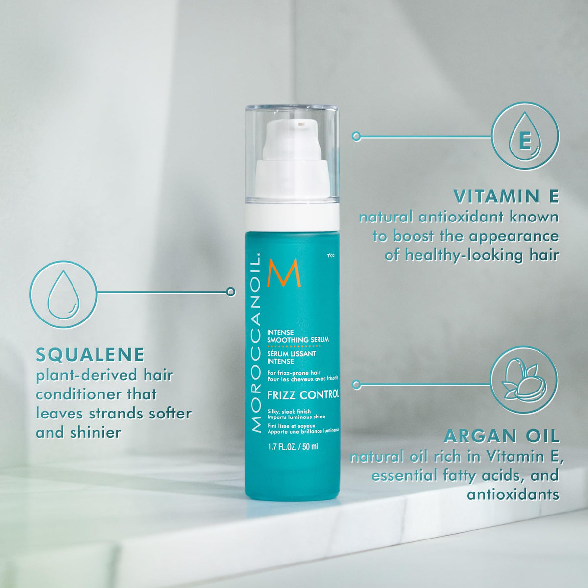 Moroccanoil Intense Smoothing Frizz Control Serum, 1.7 Fl. Oz.