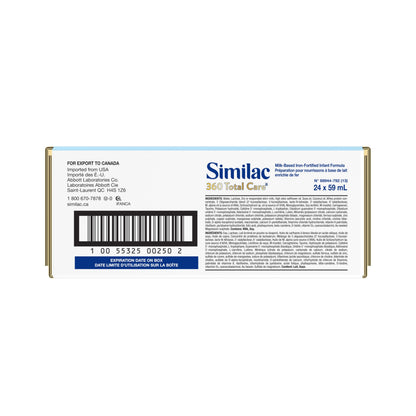 Similac 360 Total Care Step 1 Ready-To-Feed 24x59mL Bottles