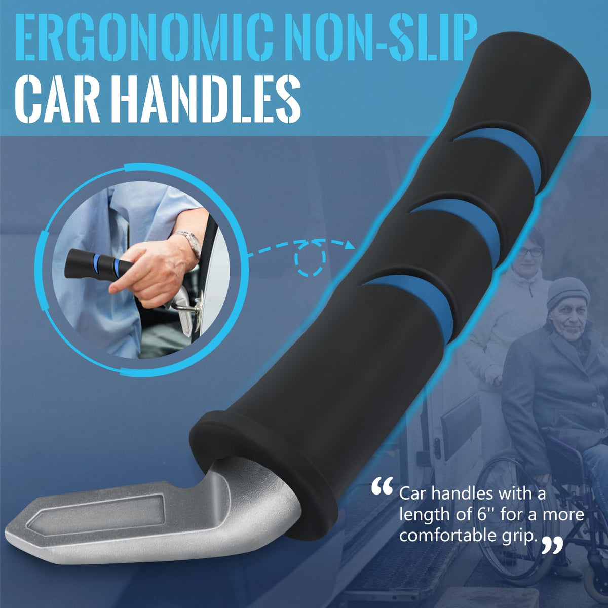 Milifox 2 PCS Car Door Handle Assist for Elderly,400LB Vehicle Support Grip 🍁 All In One Marketplace Canada