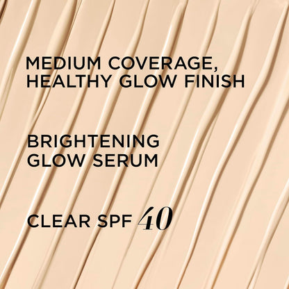 IT Cosmetics CC+ Nude Glow Lightweight Foundation + Glow Serum with SPF 40 - With Niacinamide, Hyaluronic Acid & Green Tea Extract - Light - 1.08 fl oz IT Cosmetics