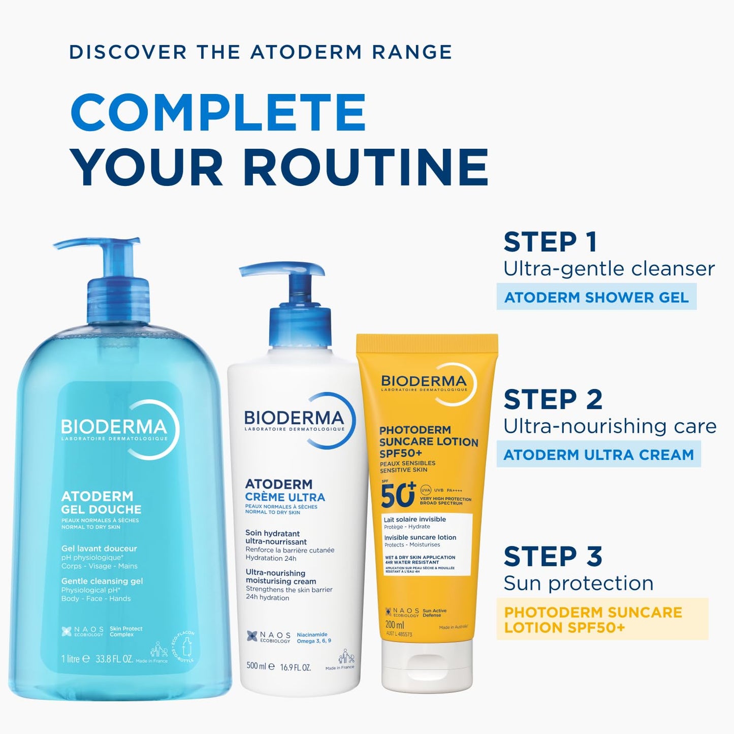 Bioderma Atoderm Ultra Cream Hydrating Body for Normal to Dry Skin Bioderma