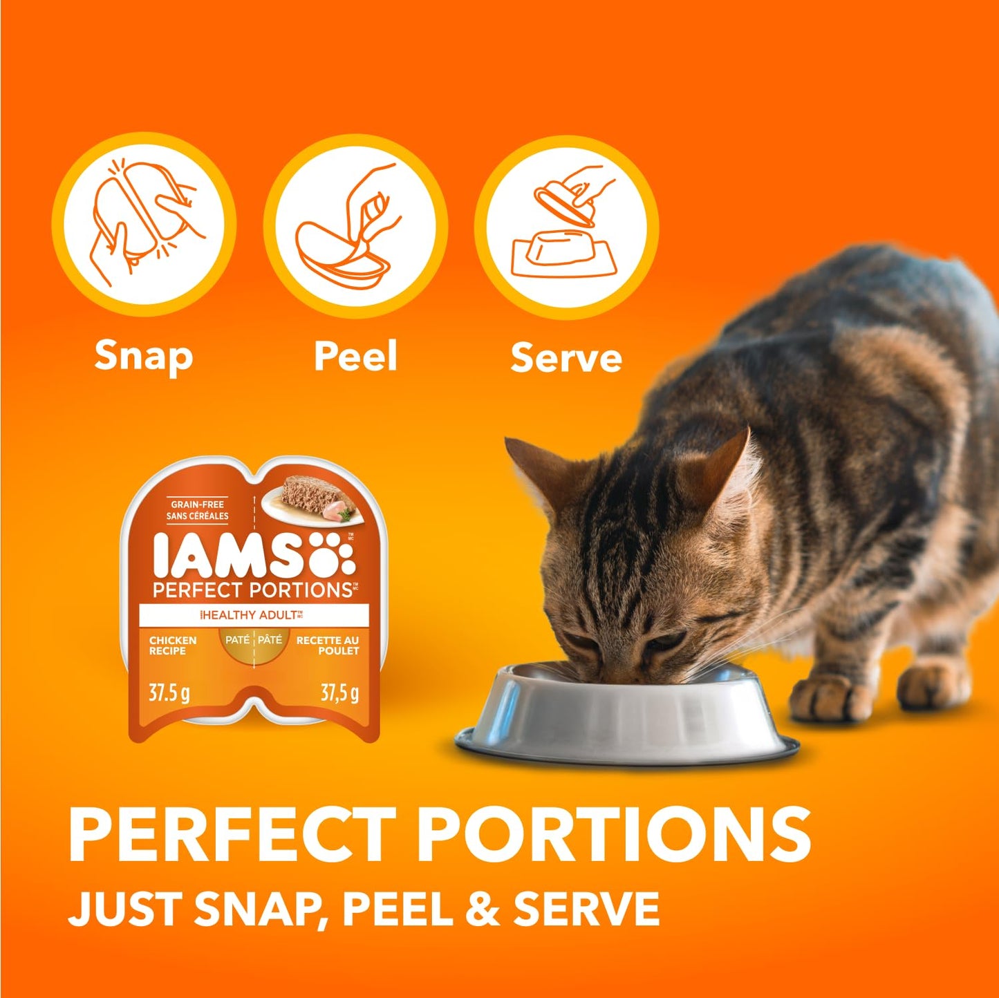 IAMS Perfect Portions Adult Wet Cat Food, Chicken Flavour, 75g (12 Pack) 🍁 All In One Marketplace Canada