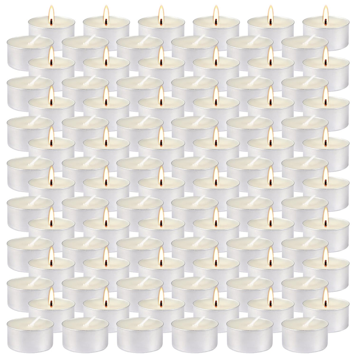 200-Pack 6-Hour White Smokeless Unscented Tealight Candles | Long-Burning Votives for Shabbat, Weddings, Christmas, Home Decor, Dinner Parties, Churches, Centerpieces & Holiday Events 🍁 All In One Marketplace Canada