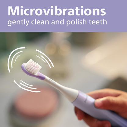 Philips One for Kids by Sonicare Battery Electric Toothbrush, Purple, HY1130/01