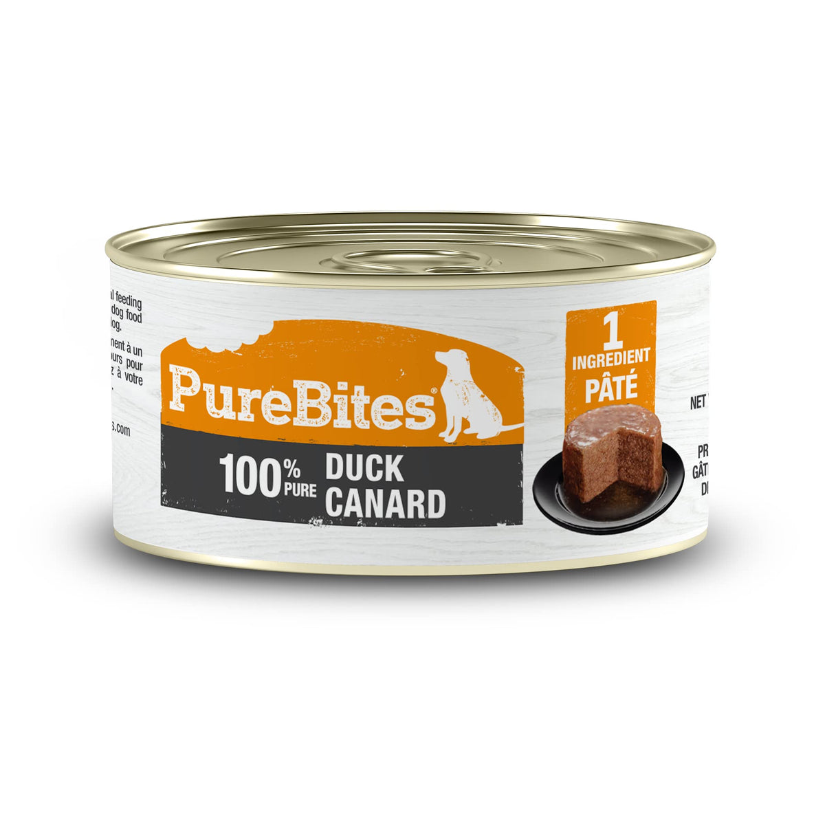 PureBites Duck Pate for Dogs, 71 g, Case of 12