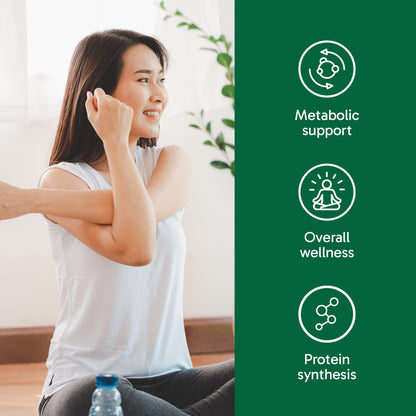 Organika Canadian-Made Glycine - Proteinogenic Amino Acid - Aids Protein Synthesis, Collagen Formation, Joint and Muscle Health, Calming Effect - 120caps