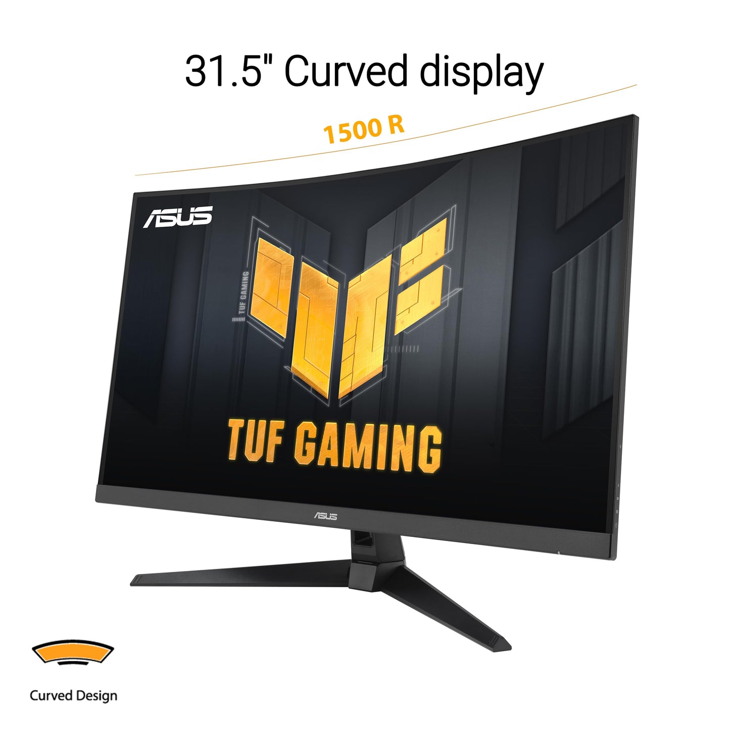 ASUS TUF Gaming 31.5” 1440P Curved HDR Gaming Monitor (VG32WQ3B) – QHD (2560 x 1440), 180Hz, 0.5ms, 1500R, Extreme Low Motion Blur, FreeSync, 90% DCI-P3, Shadow Boost, DisplayWidget, 3 yr Warranty Asus